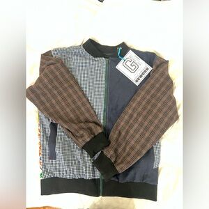 Goat Vintage Patchwork Bomber Jacket size large